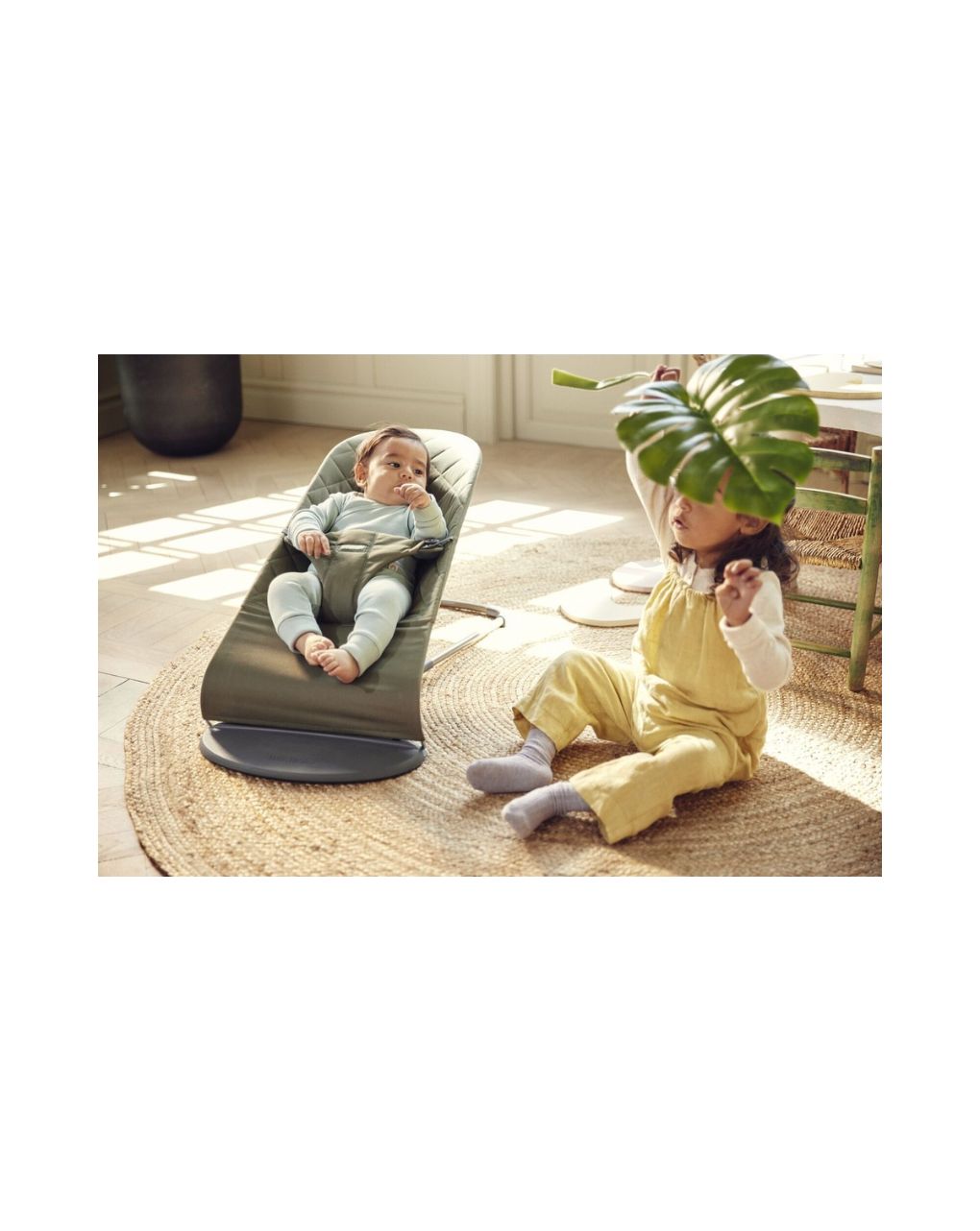 Babybjorn - ριλάξ bliss, woven, classic quilt, dark green - Baby Bjorn