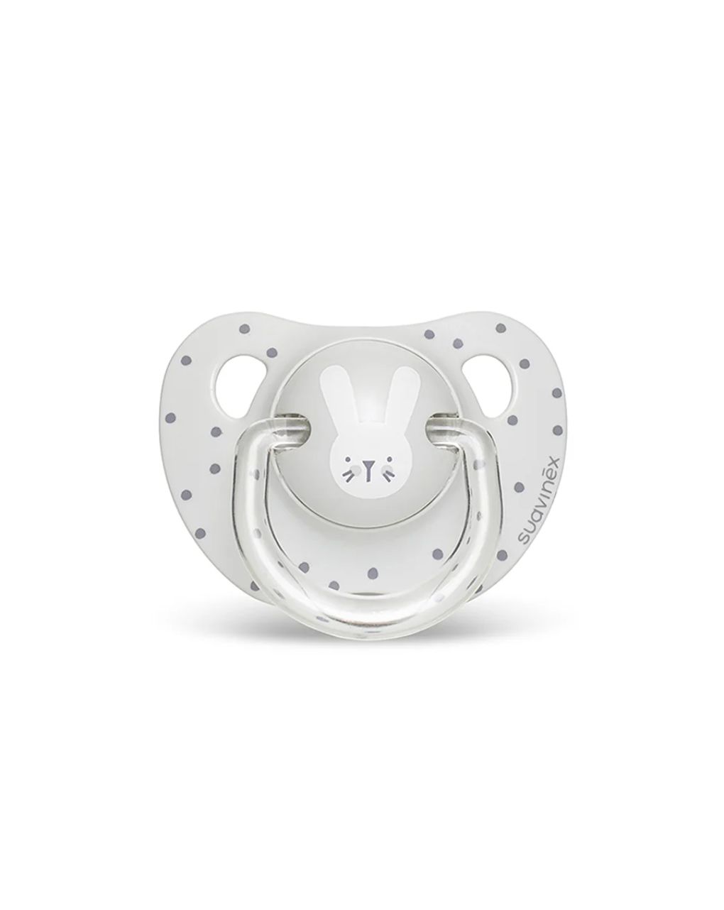 Suavinex - πιπίλα σιλικόνης ανατομική για 18m+, hygge rabbit grey - Suavinex