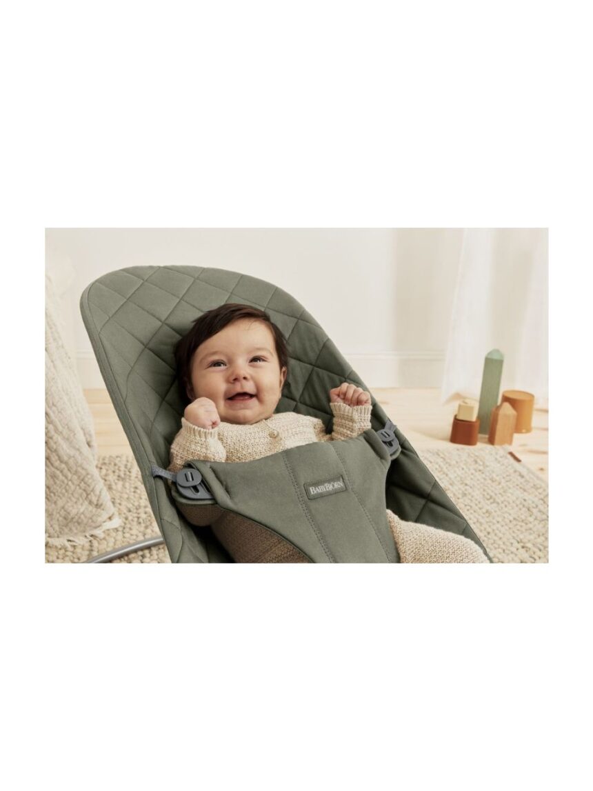 Babybjorn - ριλάξ bliss, woven, classic quilt, dark green - Baby Bjorn