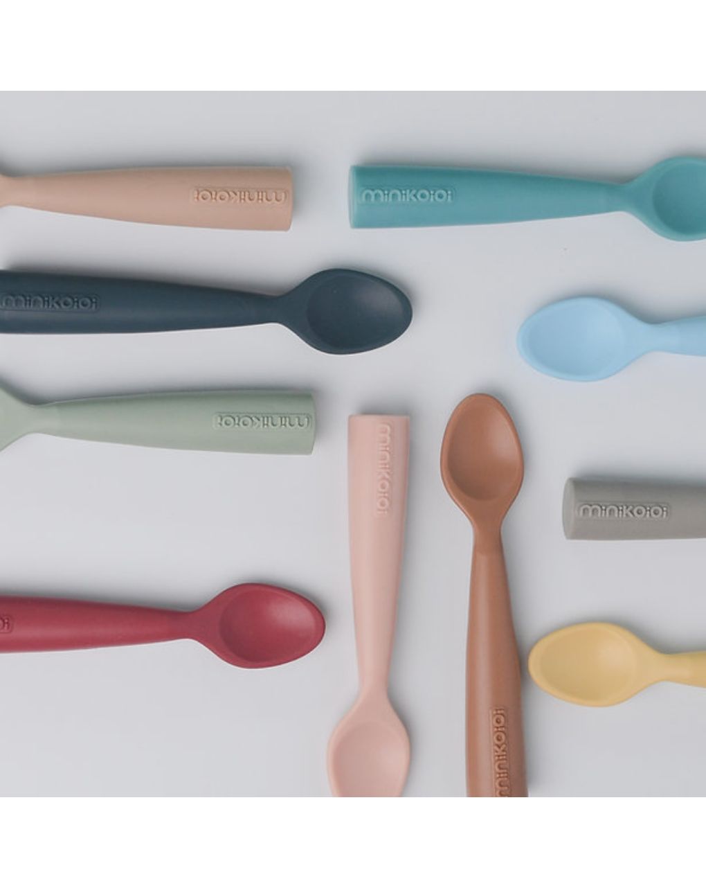 Minikoioi κουτάλι σιλικόνης scooper 6m+ pink 0907-101140002 - MinikOiOi