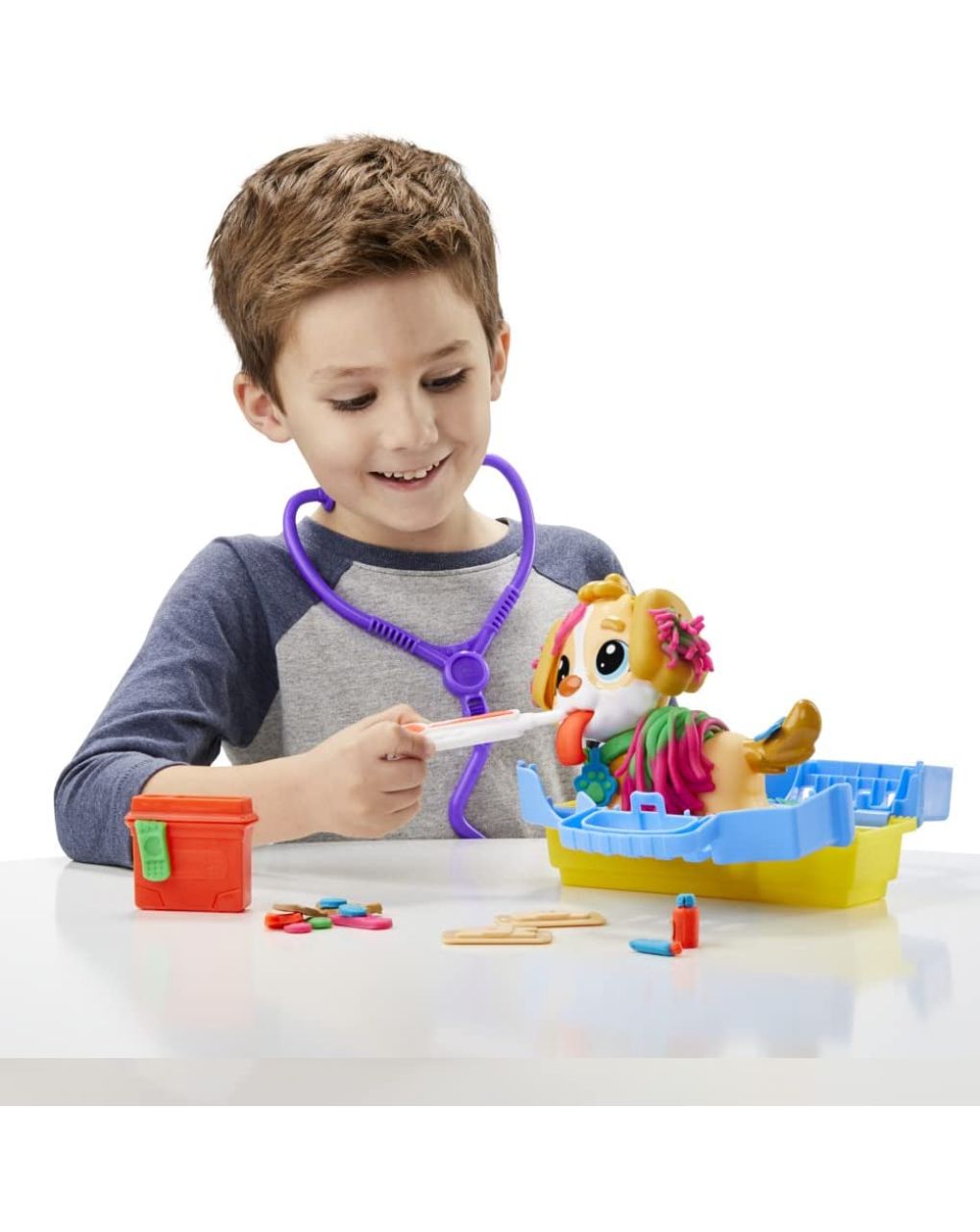 Play-doh care ‘n carry vet playset, f3639 - Play-Doh