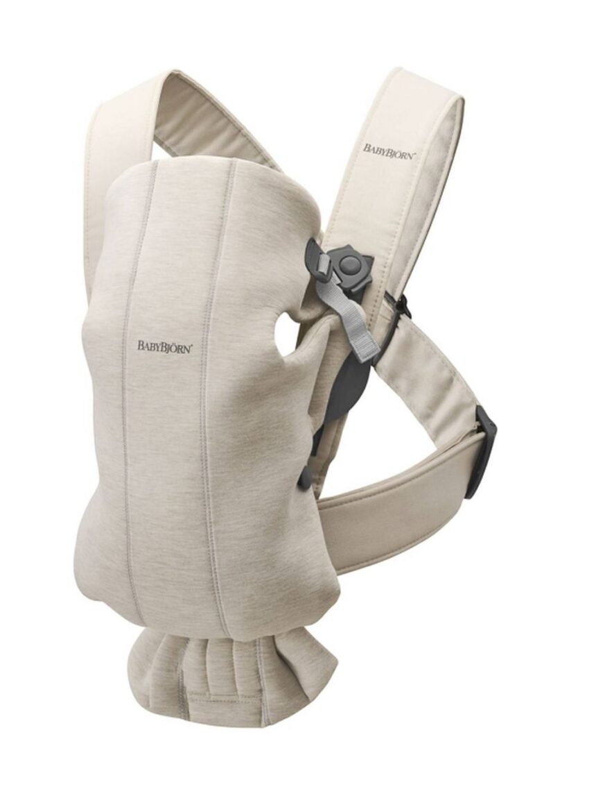 Babybjorn - μάρσιπος mini 3d jersey, light beige - Baby Bjorn