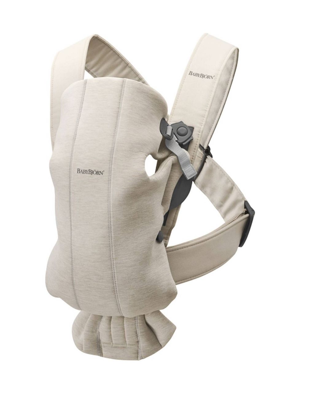 Babybjorn - μάρσιπος mini 3d jersey, light beige - Baby Bjorn