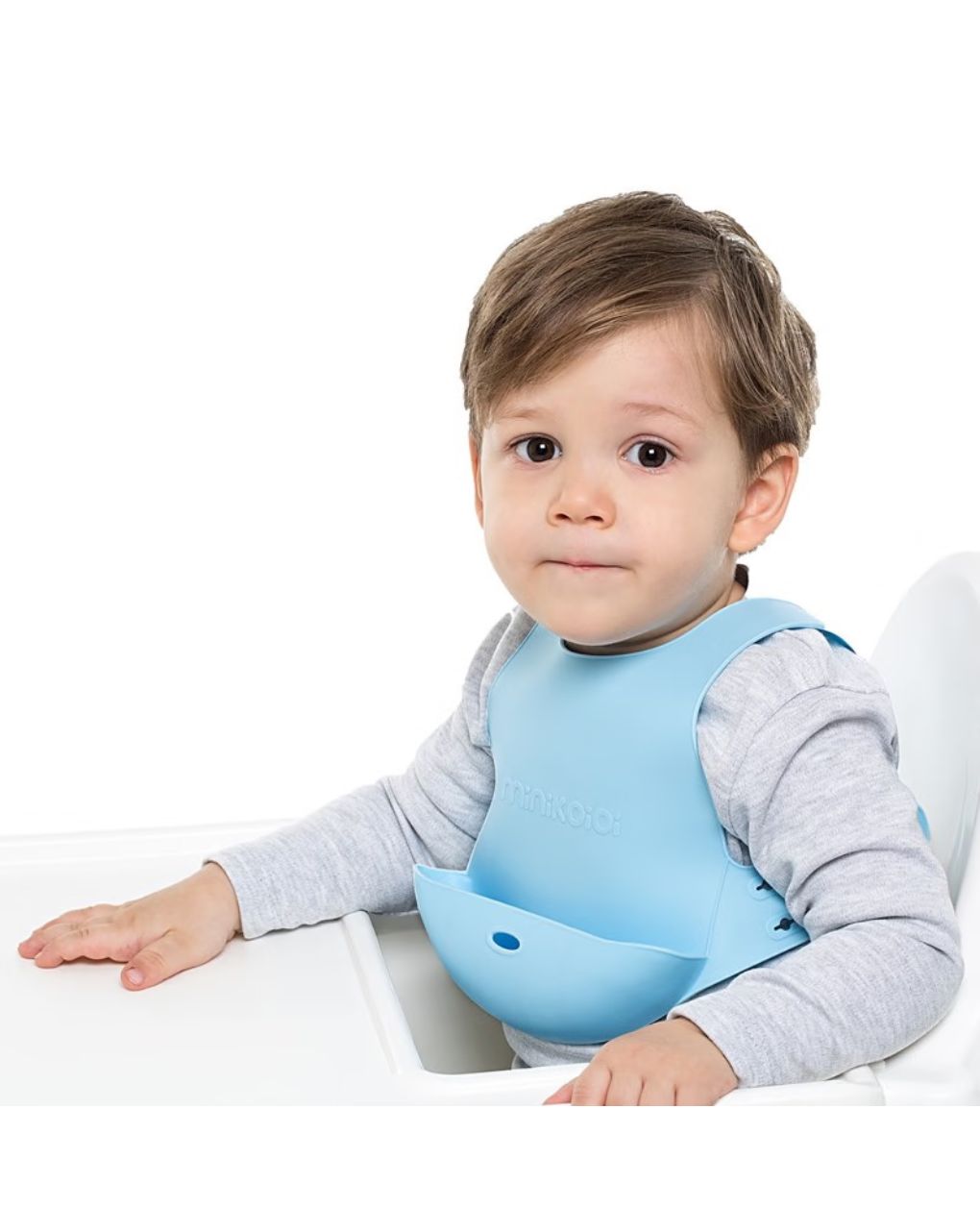 Minikoioi ελαστική σαλιάρα σιλικόνης blue 0202-101020004 - MinikOiOi