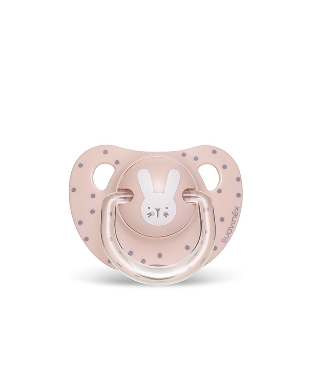 Suavinex - πιπίλα σιλικόνης ανατομική για 18m+, hygge rabbit pink - Suavinex