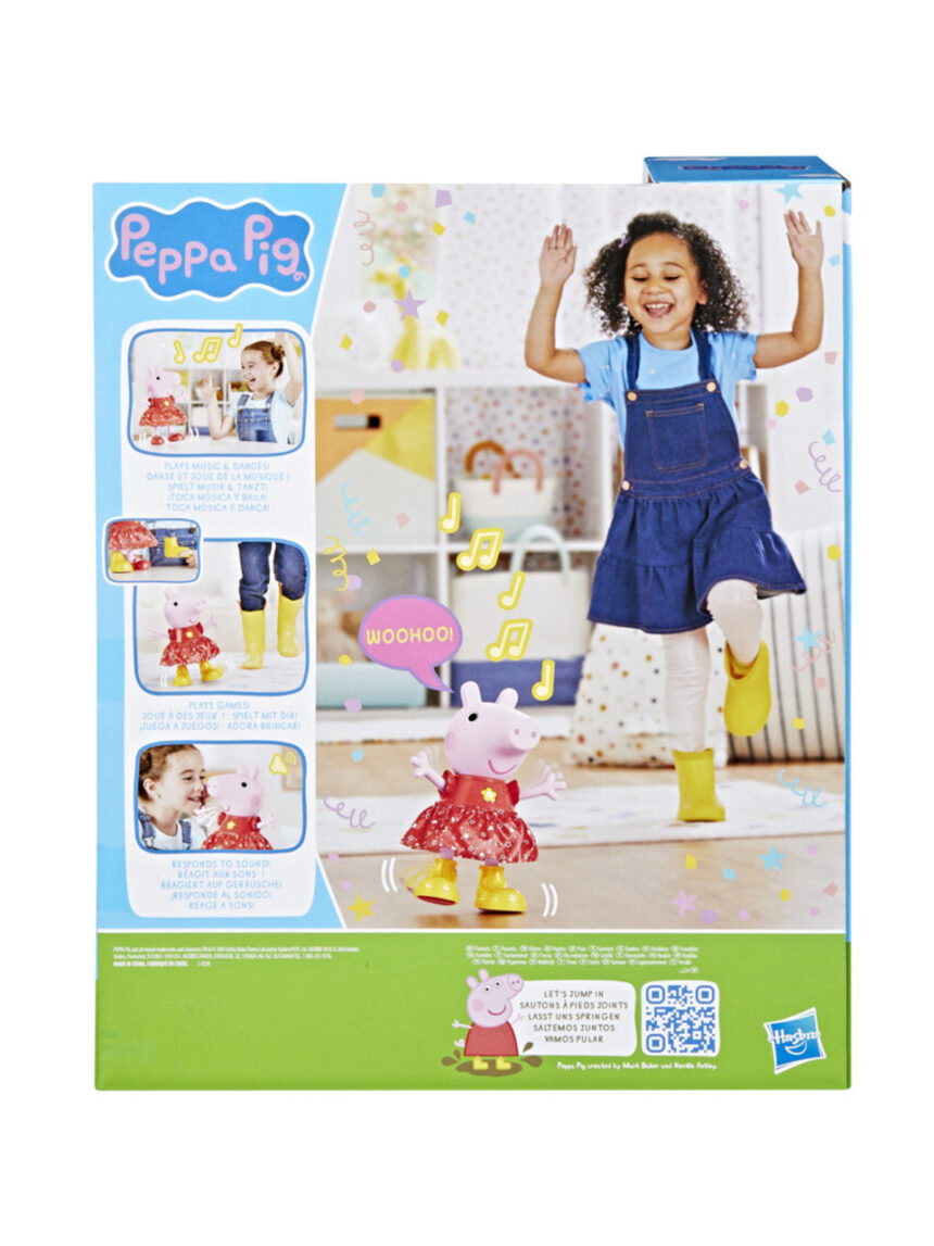 Peppa pig κούκλα peppas muddy puddles party, f8873 - Peppa Pig