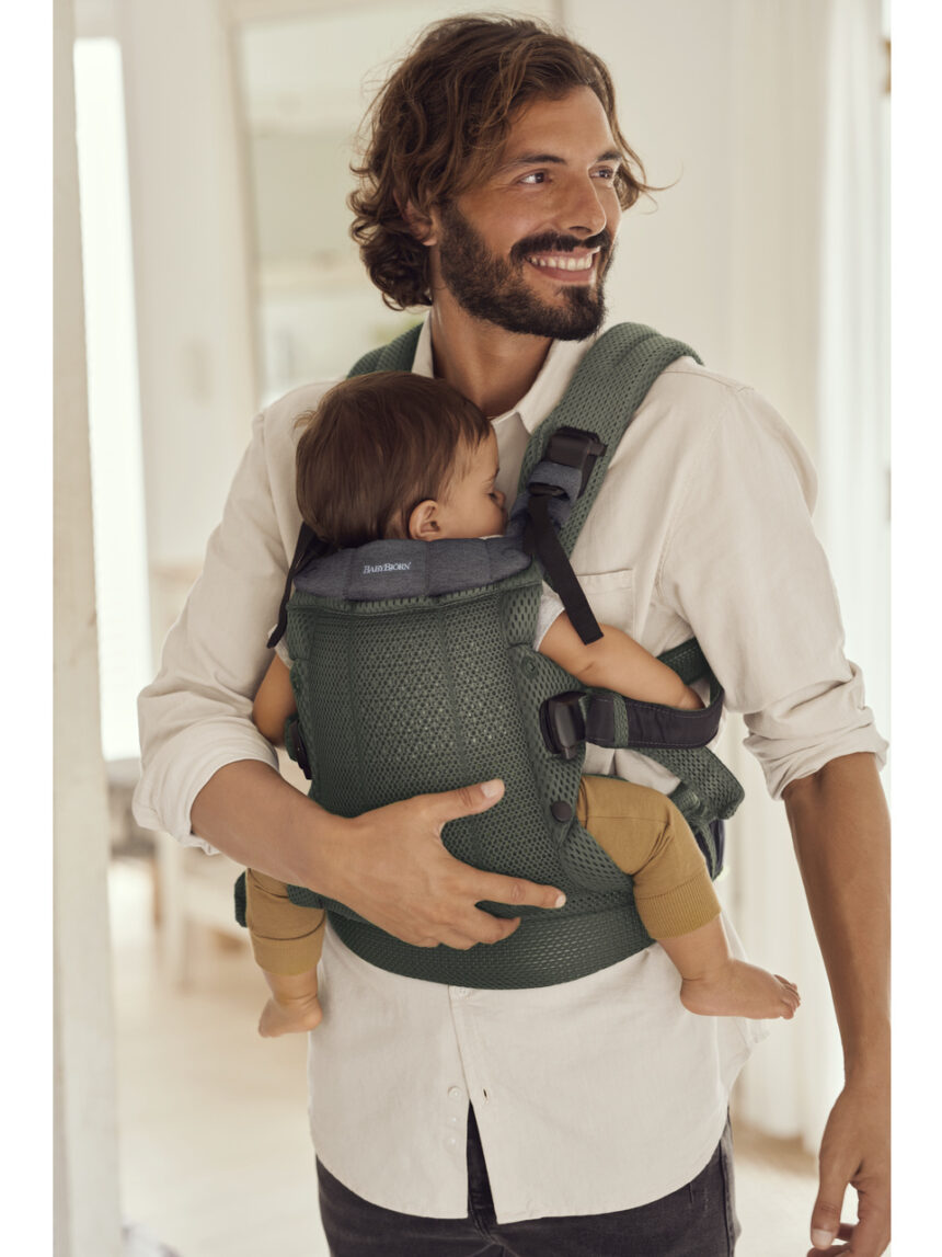 Babybjorn - μάρσιπος harmony 3d mesh, dark green - Baby Bjorn