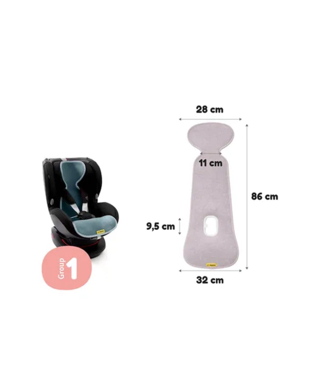 Aeromoov air layer classic αντιιδρωτικό κάλυμμα καθίσματος αυτοκινήτου group 1 (9-18kg) vanilla - Aeromoov