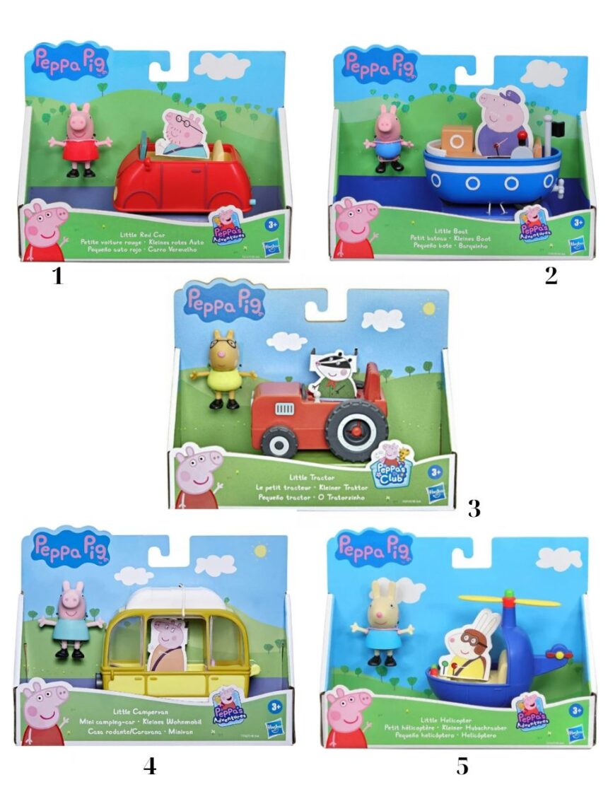 Peppa pig little vehicle οχήματα και φιγούρα σε διάφορα σχέδια, f2185 - Peppa Pig
