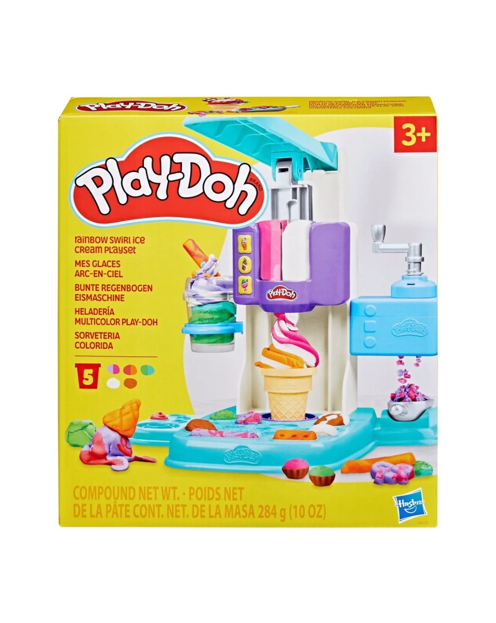 Play-doh rainbow swirl ice cream playset, g0028 - Play-Doh