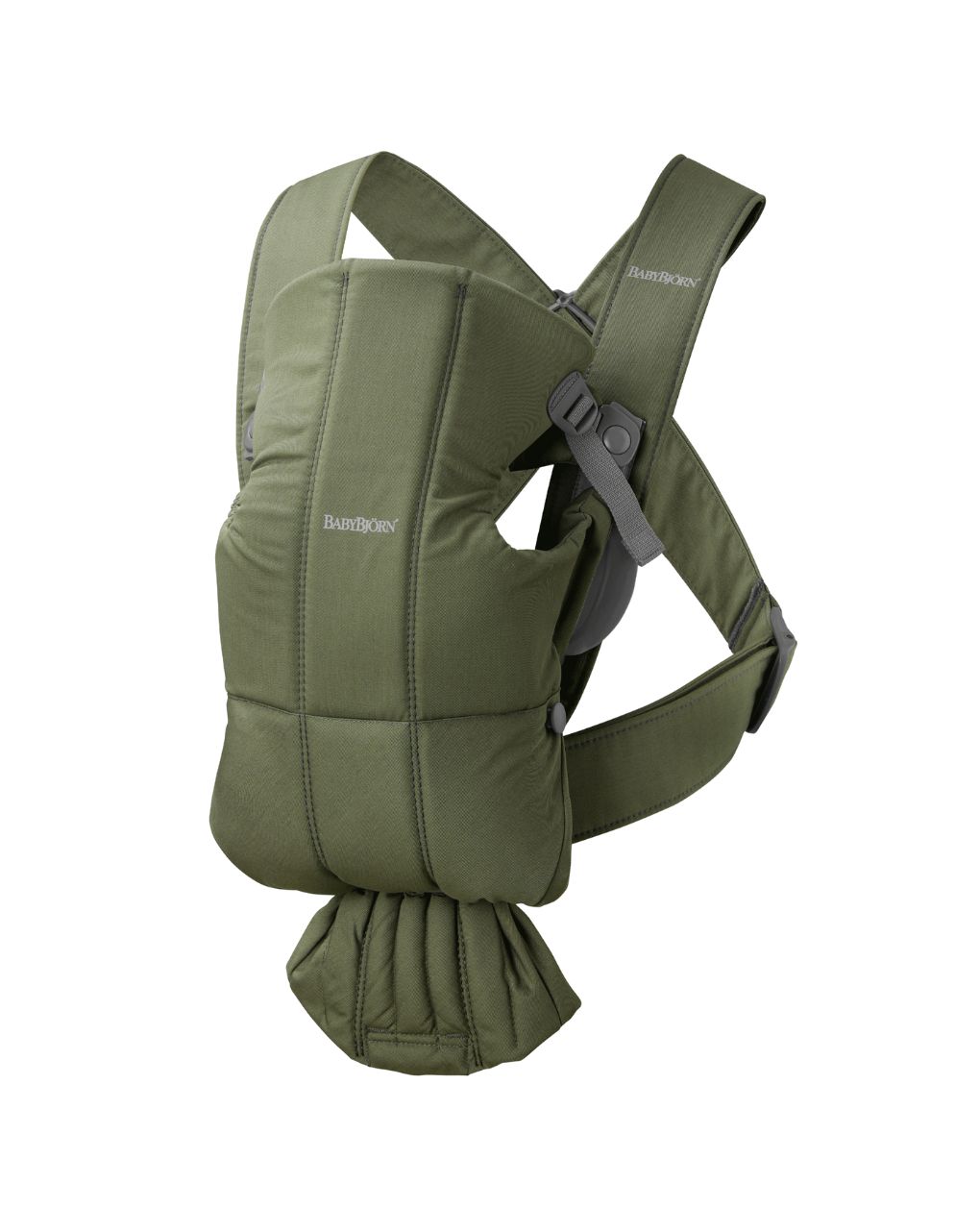 Babybjorn - μάρσιπος mini woven, dark green - Baby Bjorn