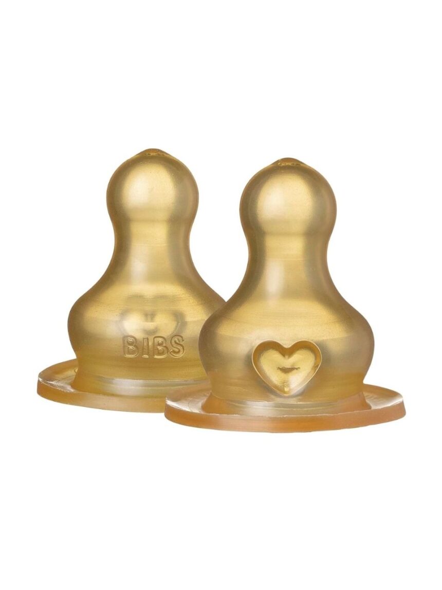 Bibs θηλές μπιμπερό 4m+ καουτσούκ fast flow 2τμχ - BIBS