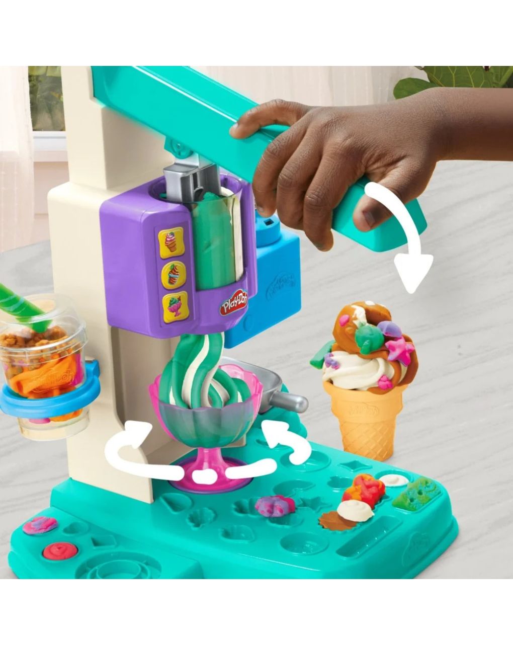 Play-doh rainbow swirl ice cream playset, g0028 - Play-Doh