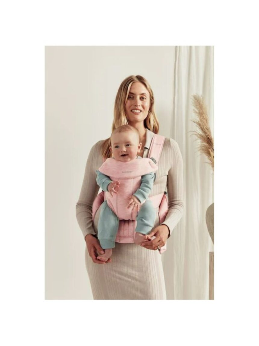 Babybjorn - μάρσιπος mini 3d jersey, light pink - Baby Bjorn