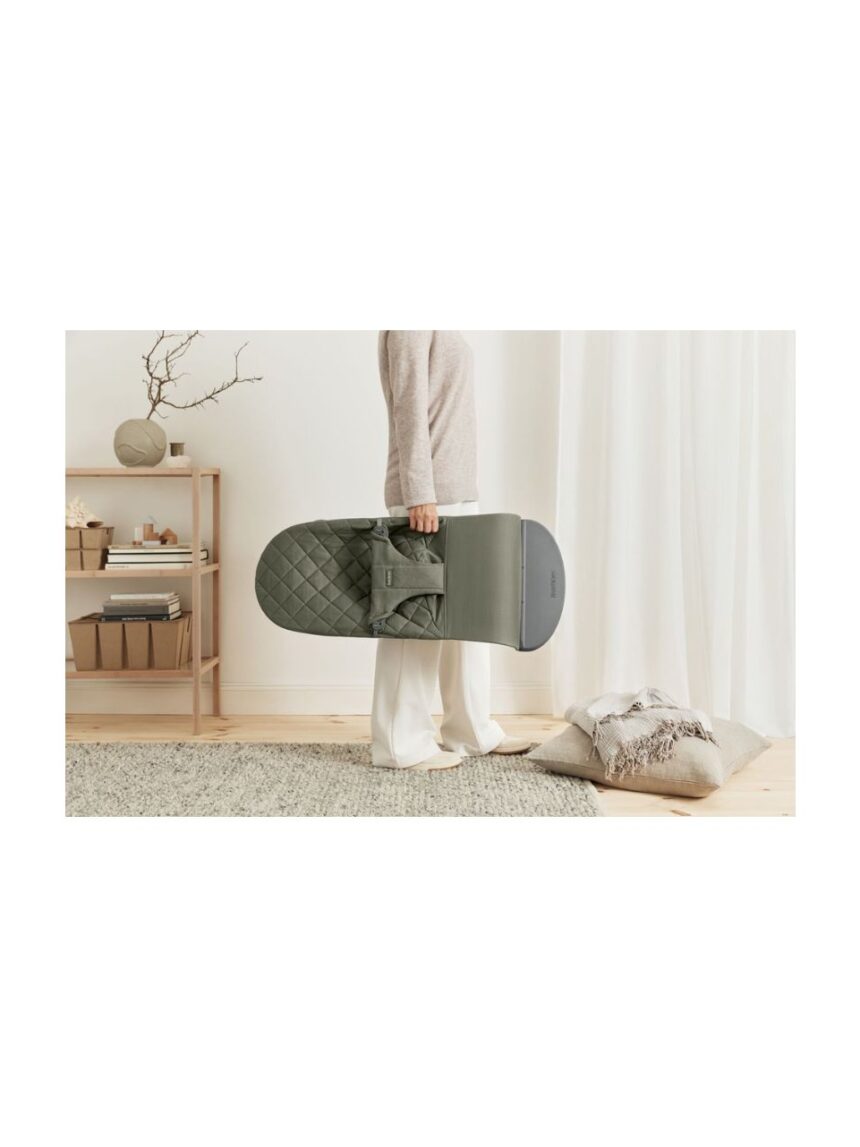 Babybjorn - ριλάξ bliss, woven, classic quilt, dark green - Baby Bjorn