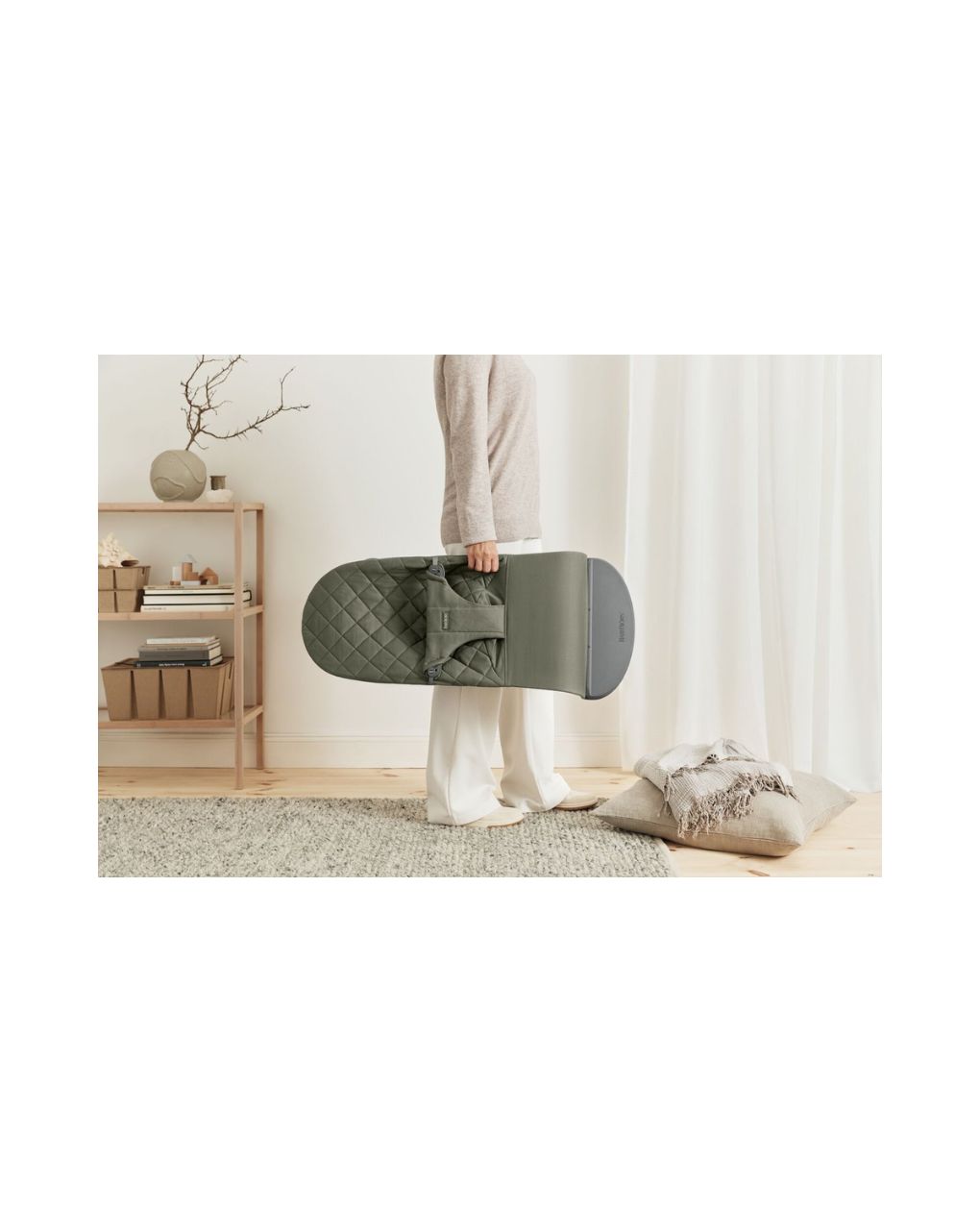 Babybjorn - ριλάξ bliss, woven, classic quilt, dark green - Baby Bjorn