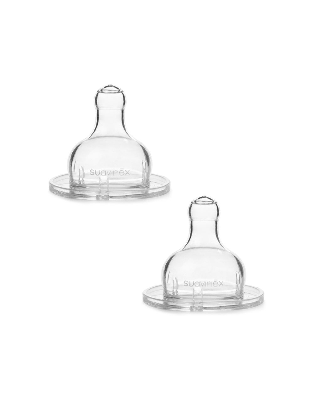 Suavinex - θηλη σιλικόνης ροής φαγητού για 4m+ 2τμχ - Suavinex