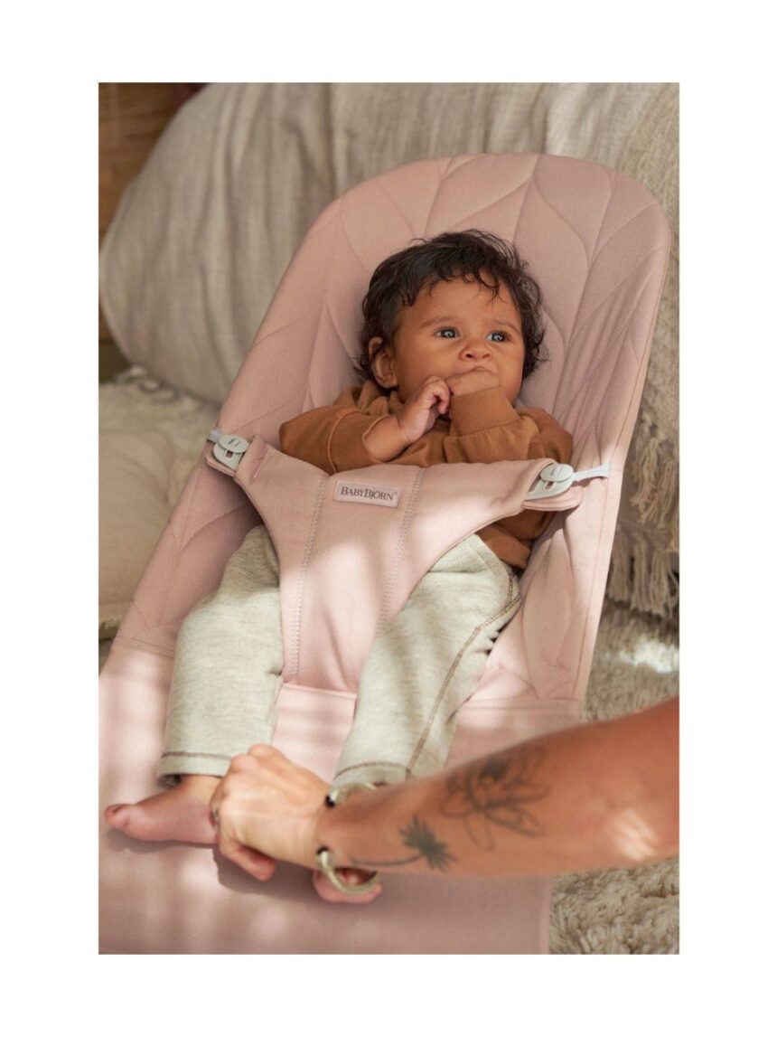 Babybjorn - ριλάξ bliss, woven, petal quilt, dusty pink - Baby Bjorn