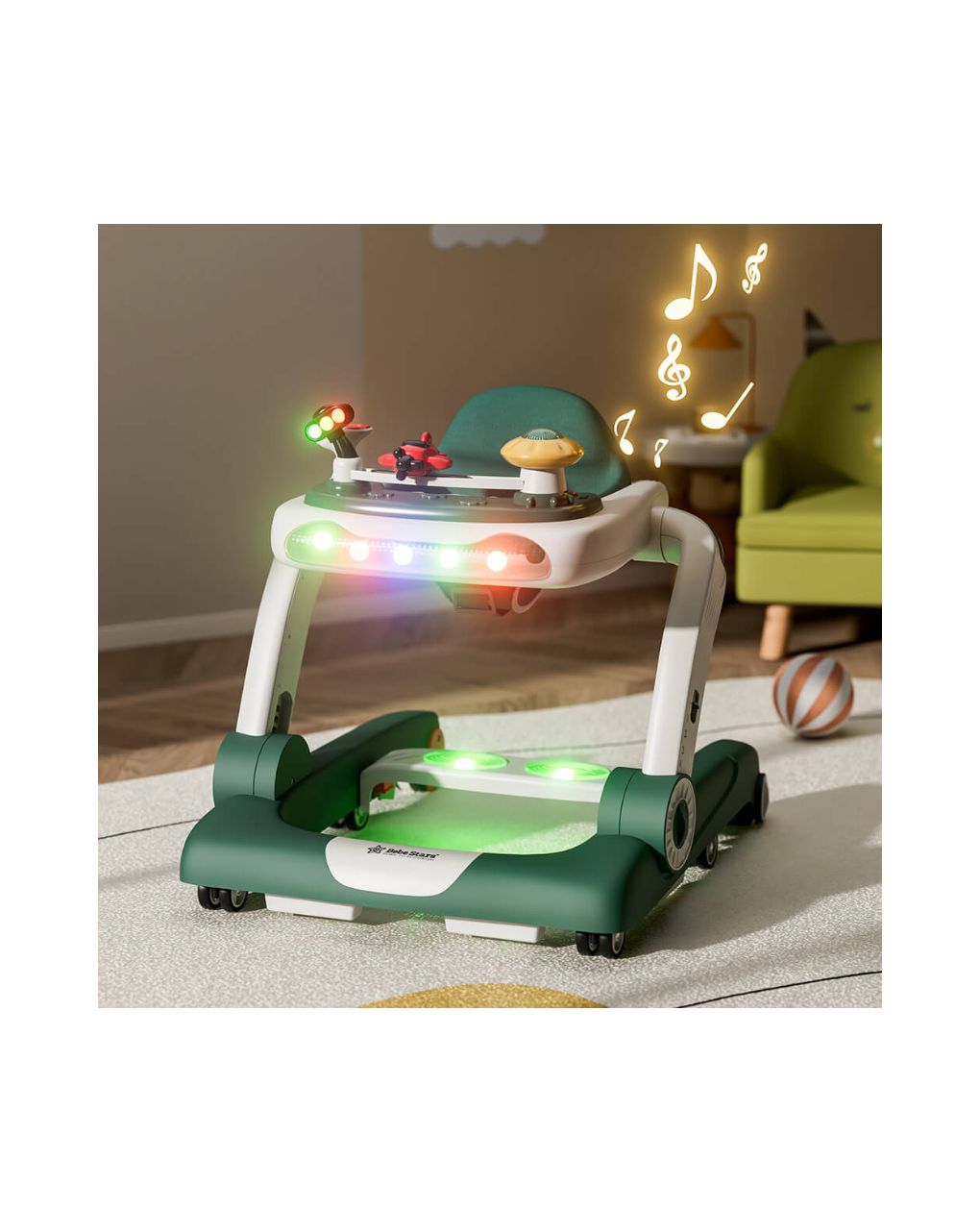 Bebe stars στράτα airplane 3in1 pine, 4238 - Bebe Stars