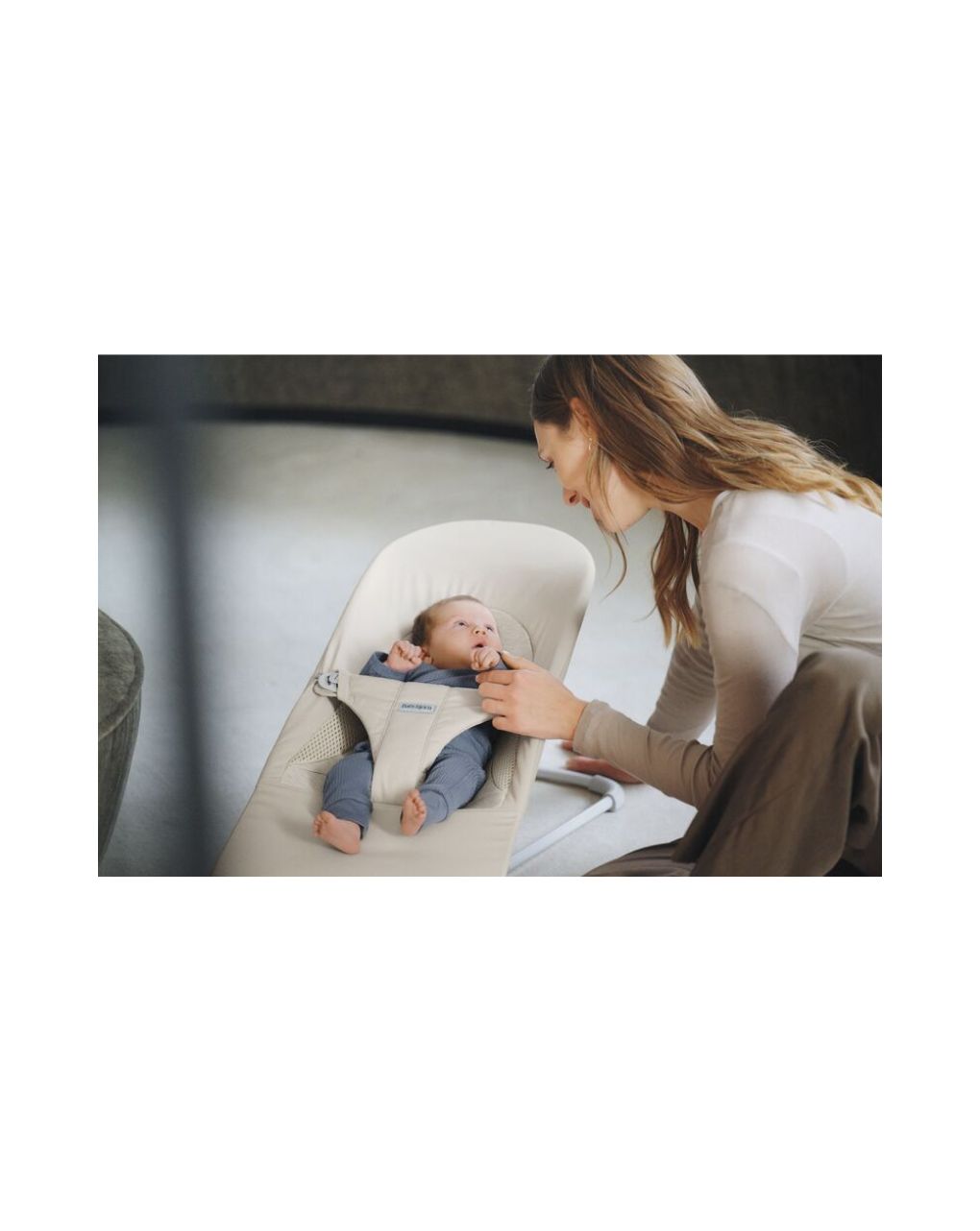 Babybjorn - ριλάξ balance soft, tri fabric, light beige - Baby Bjorn