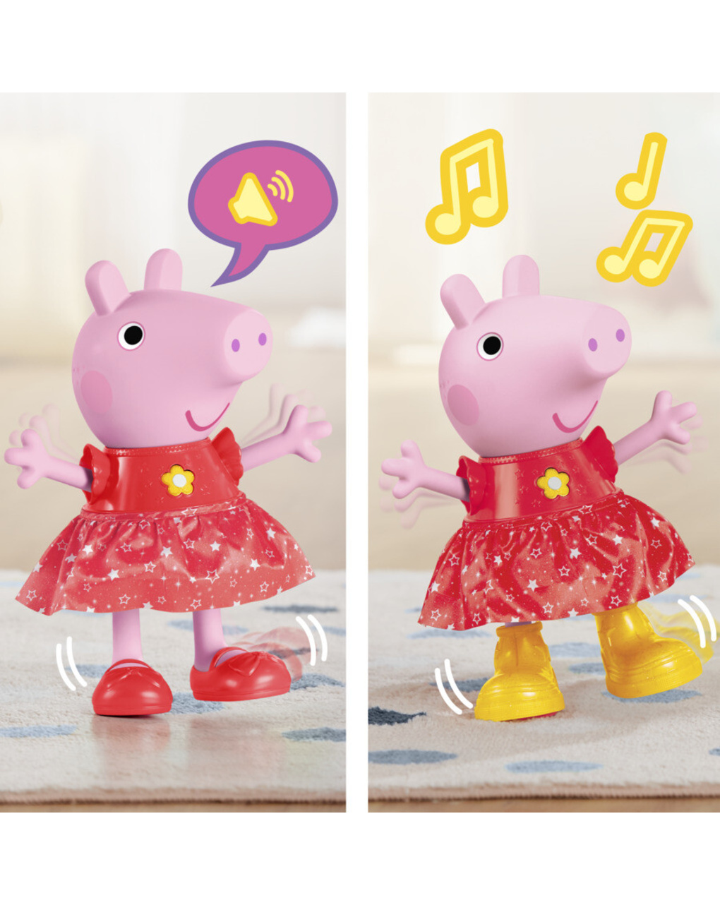 Peppa pig κούκλα peppas muddy puddles party, f8873 - Peppa Pig