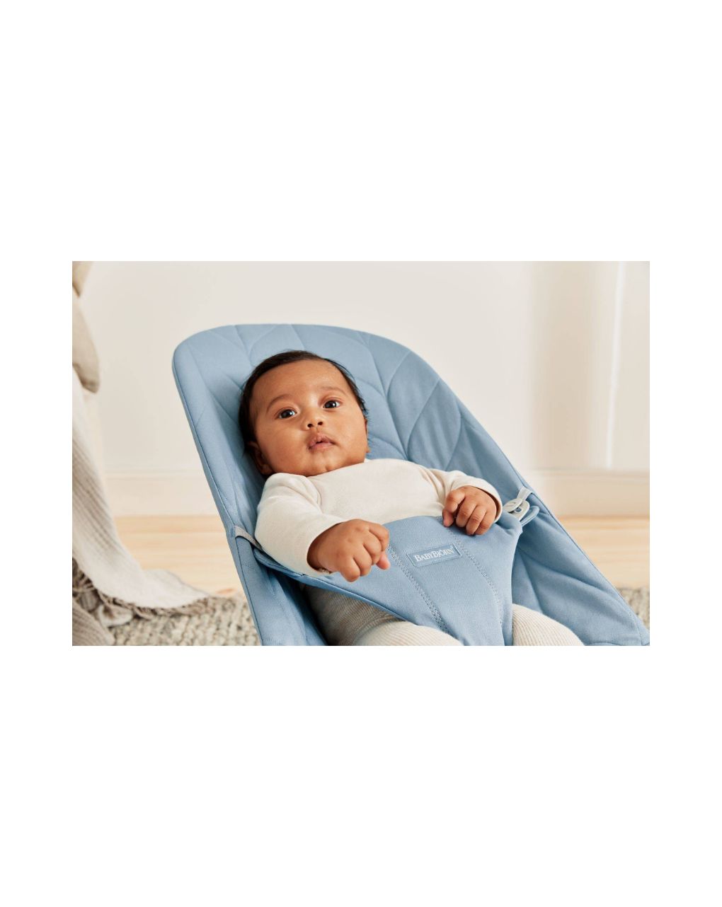 Babybjorn - ριλάξ bliss, woven, petal quilt, blue - Baby Bjorn