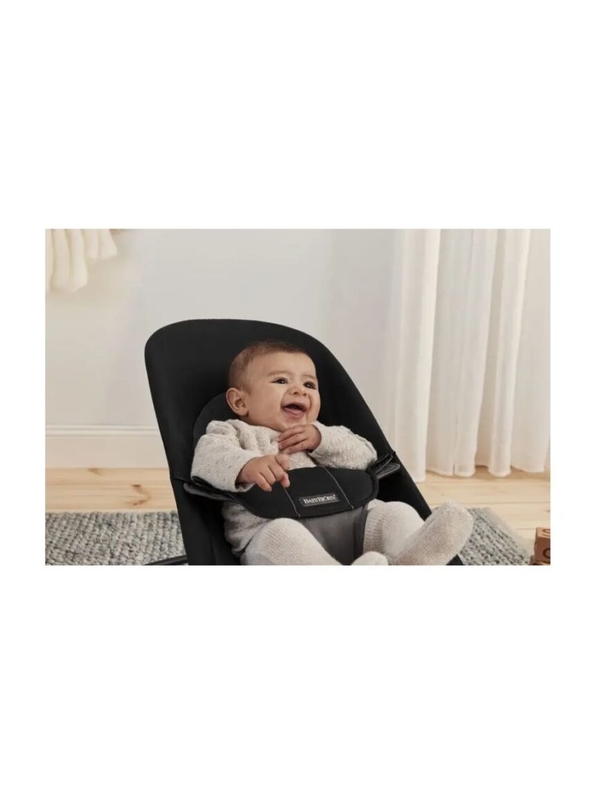 Babybjorn - ριλάξ balance soft, woven, black/dark grey - Baby Bjorn