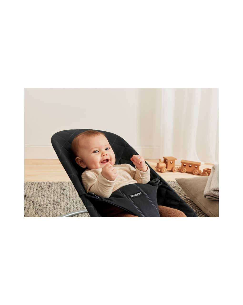 Babybjorn - ριλάξ bliss, woven, classic quilt, black - Baby Bjorn