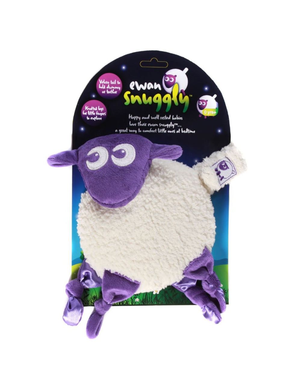 Sweet dreamers ewan snuggly αρκουδάκι παρηγοριάς mωβ - EWAN
