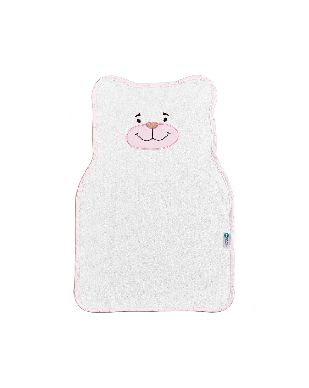 ο κόσμος του μωρού σελτεδάκι 46x70 cm πλαστικοποιημένης πετσέτας bear ροζ 11331