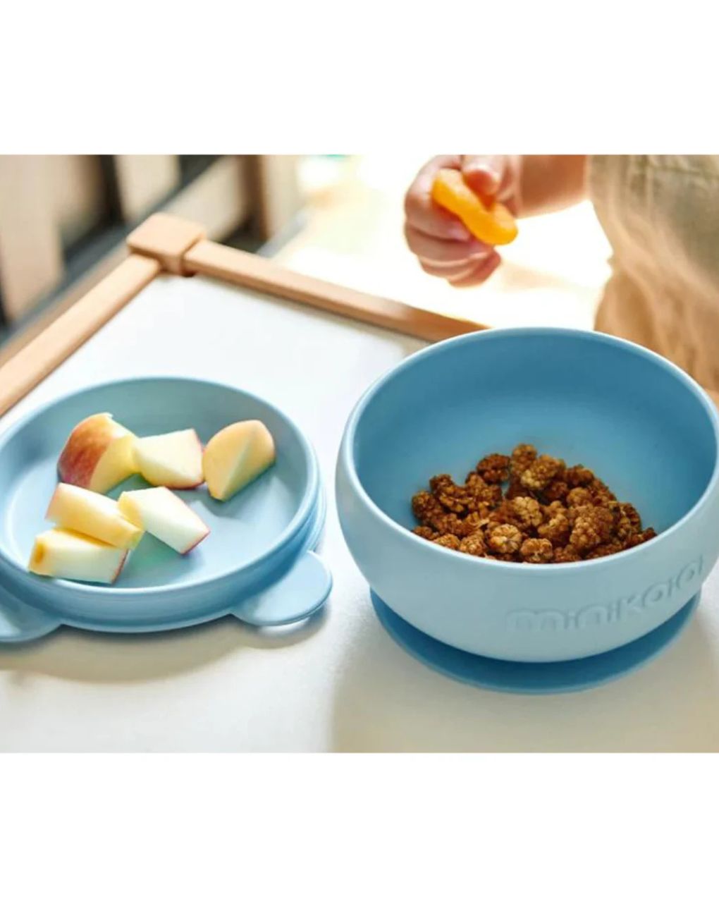 Minikoioi μπολ με καπάκι bowly 450ml blue 0907-101080003 - MinikOiOi