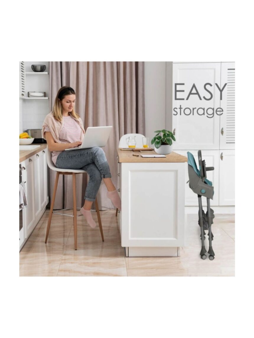 Bebe stars καρέκλα φαγητού comfy 2σε1 petrol 6m+, 865-184 - Bebe Stars