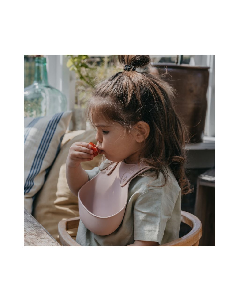 Bibs σαλιάρα overall bib - blush - BIBS