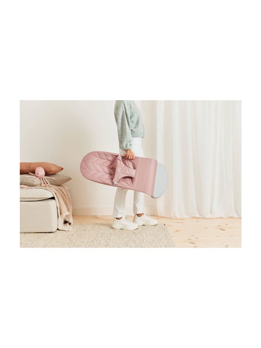 Babybjorn - ριλάξ bliss, woven, petal quilt, dusty pink - Baby Bjorn