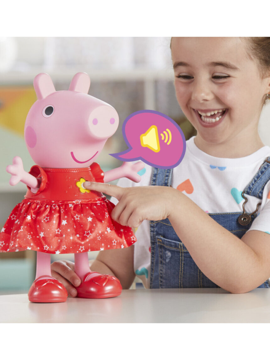 Peppa pig κούκλα peppas muddy puddles party, f8873 - Peppa Pig