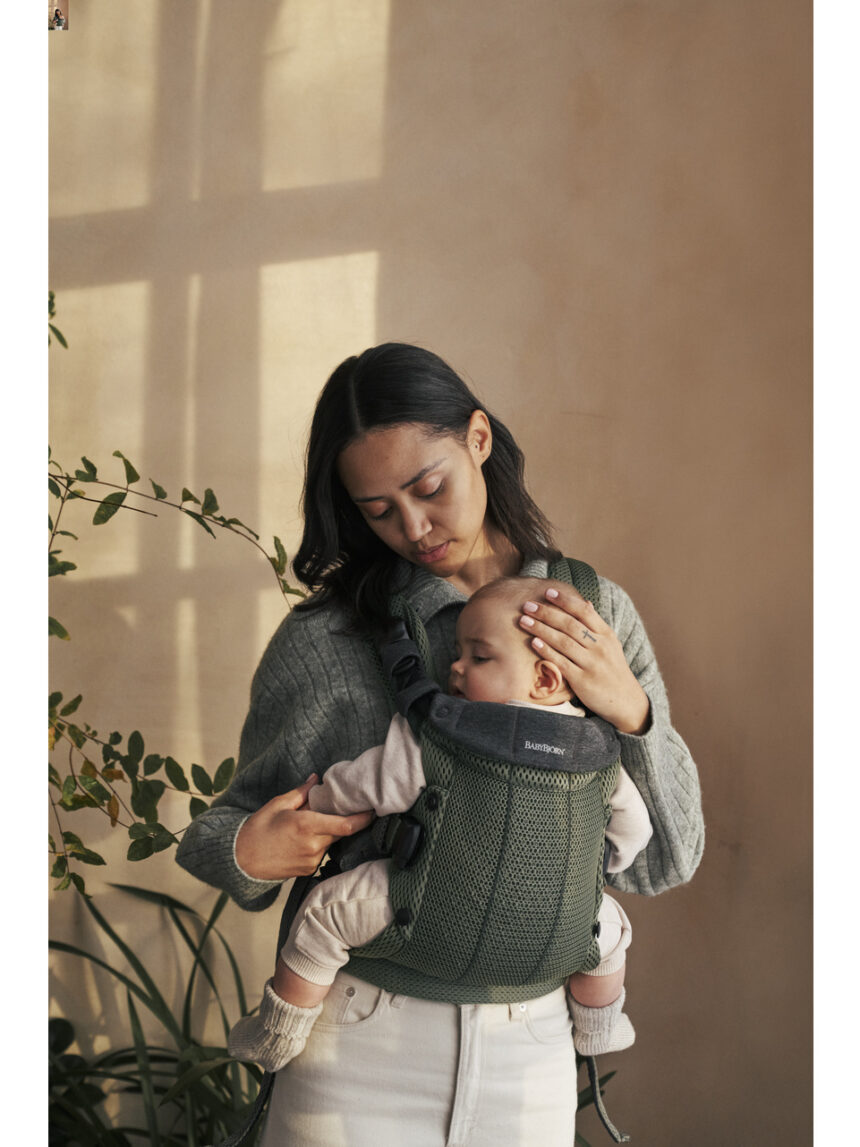 Babybjorn - μάρσιπος harmony 3d mesh, dark green - Baby Bjorn