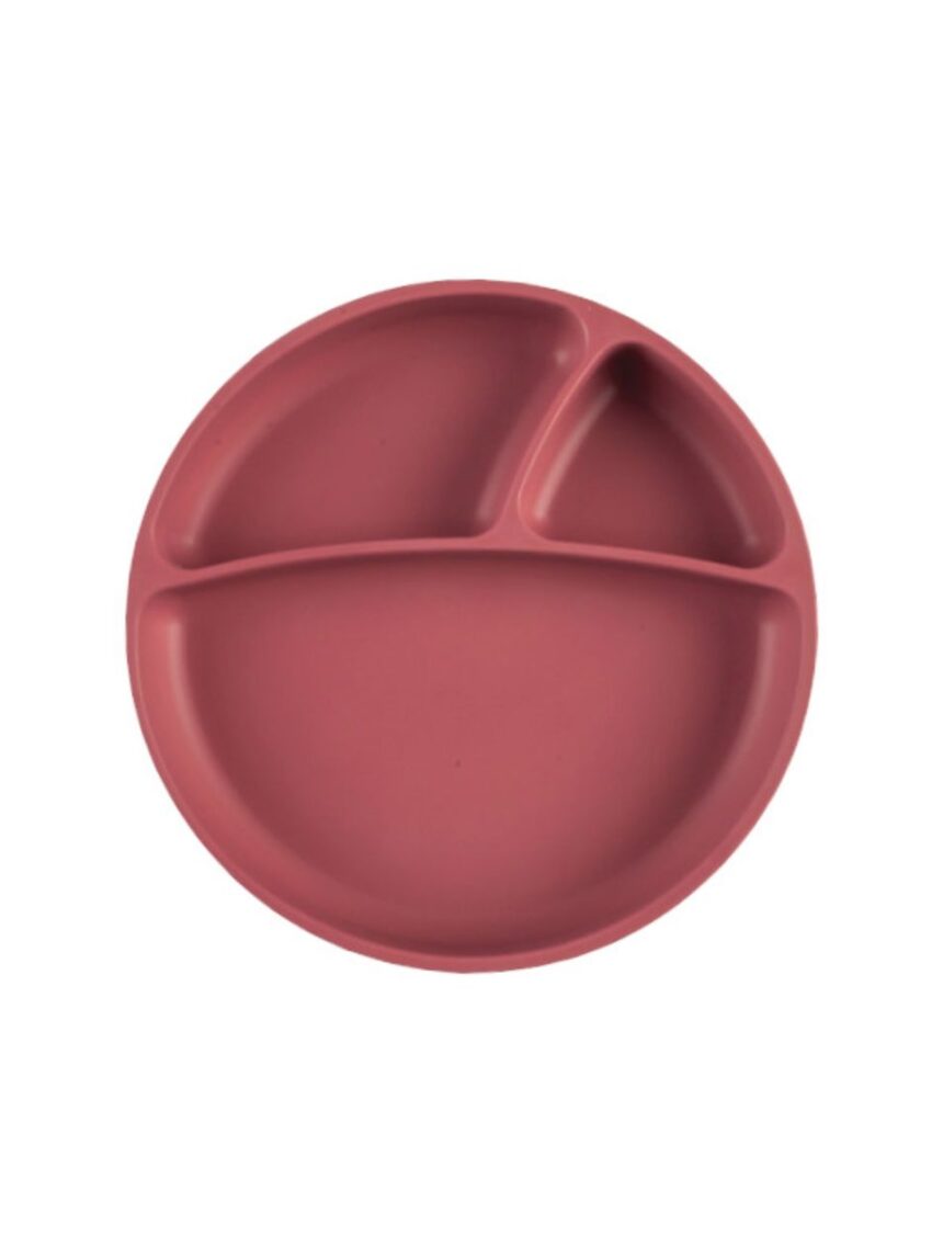 Minikoioi πιάτο με διαχωριστικά portions 6m+ rose 0907-101050005 - MinikOiOi