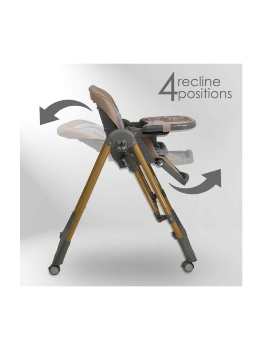 Bebe stars καρέκλα φαγητού-κούνια nuovo 2σε1 mocha 6m+, 867-182 - Bebe Stars