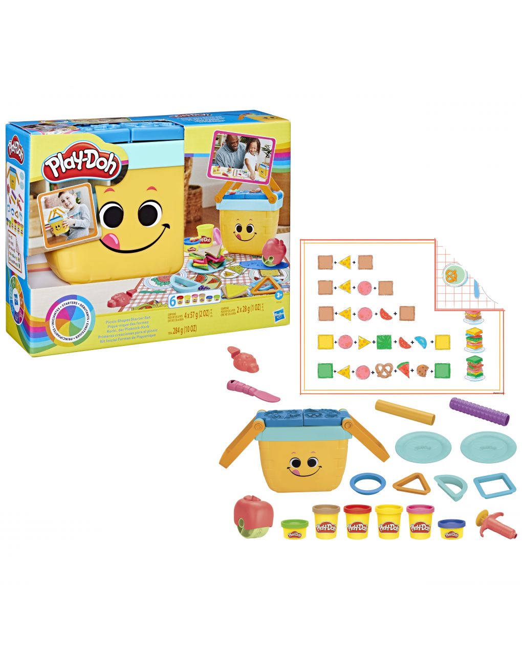 Play-doh picnic shapes starter set, f6916 - Play-Doh