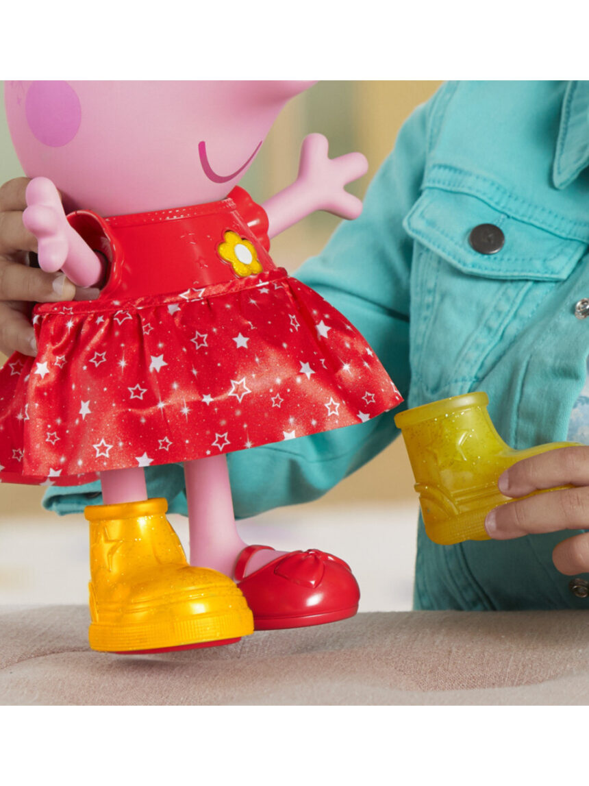 Peppa pig κούκλα peppas muddy puddles party, f8873 - Peppa Pig