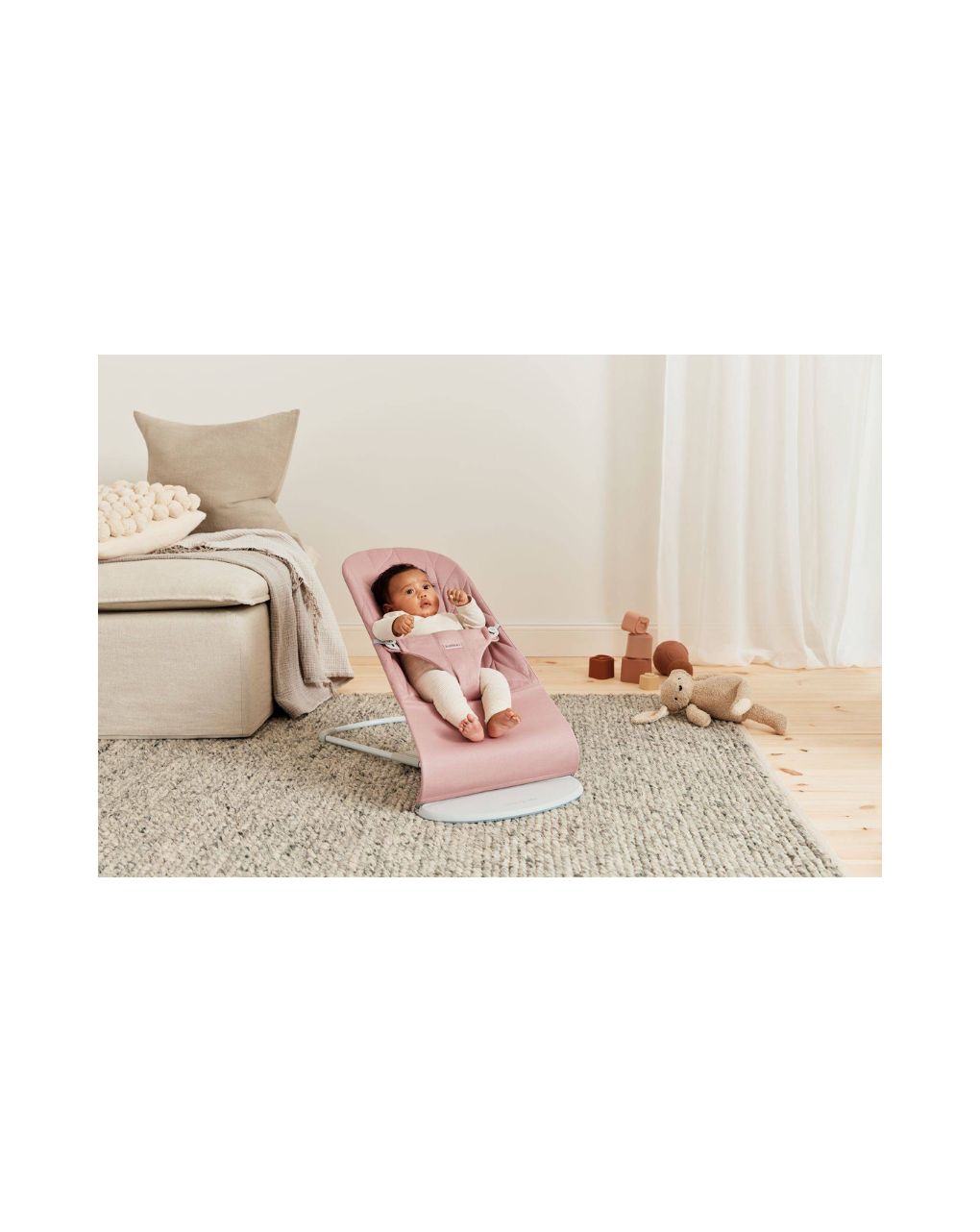 Babybjorn - ριλάξ bliss, woven, petal quilt, dusty pink - Baby Bjorn