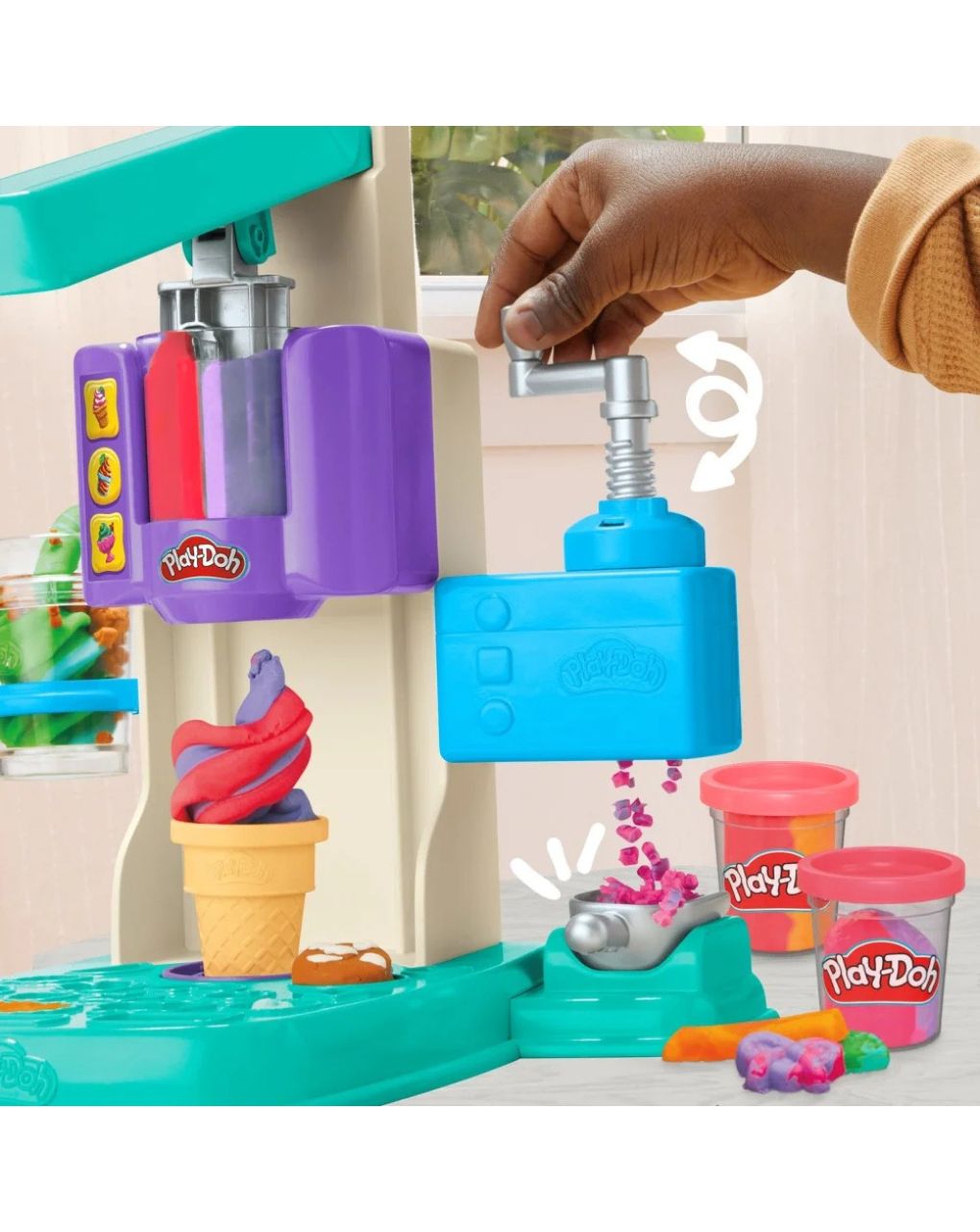 Play-doh rainbow swirl ice cream playset, g0028 - Play-Doh