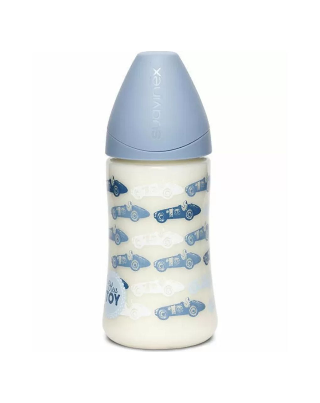 Suavinex - μπιμπερό boys toys pp με ανατομική θηλή σιλικόνης 270ml, μπλε - Suavinex