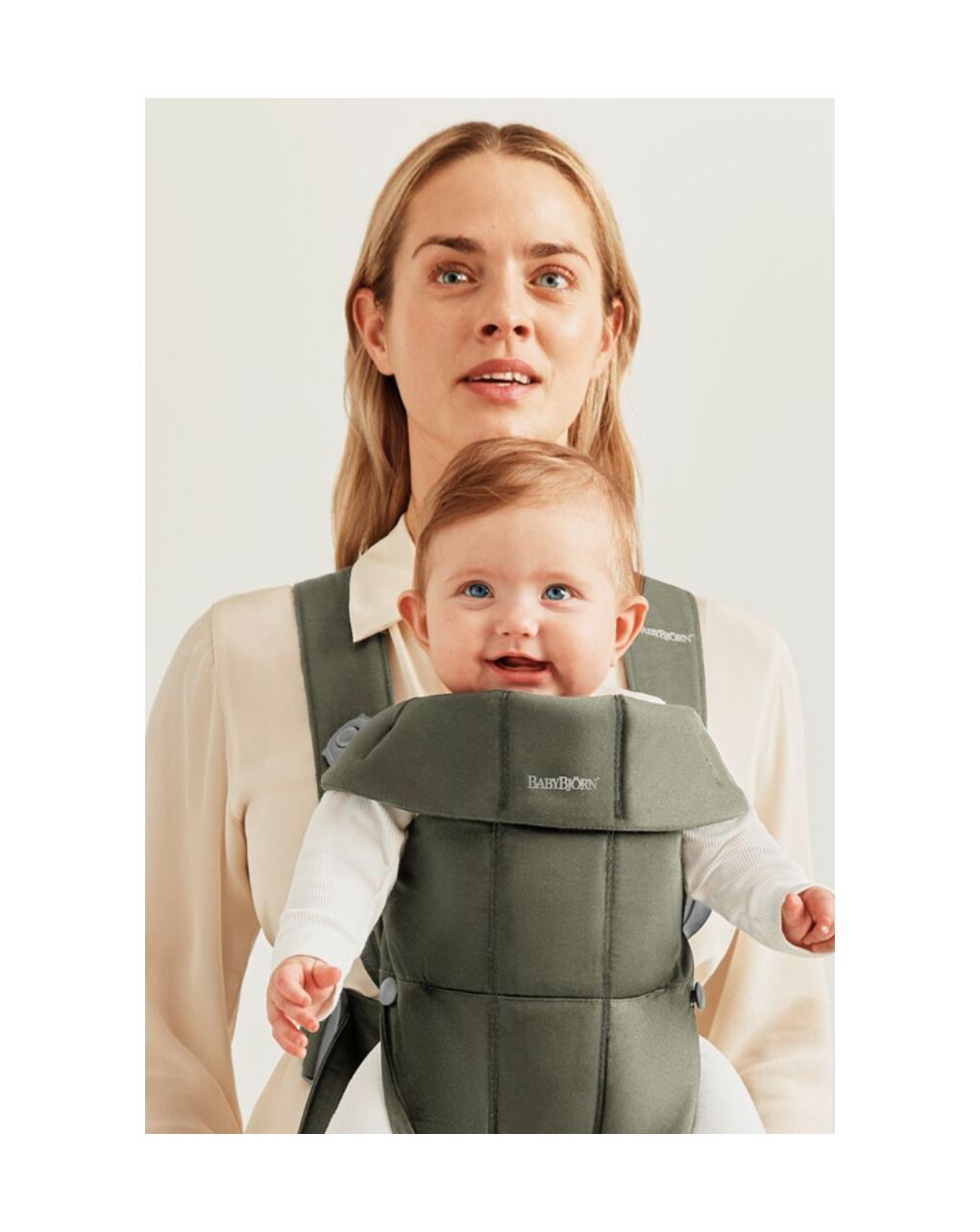 Babybjorn - μάρσιπος mini woven, dark green - Baby Bjorn