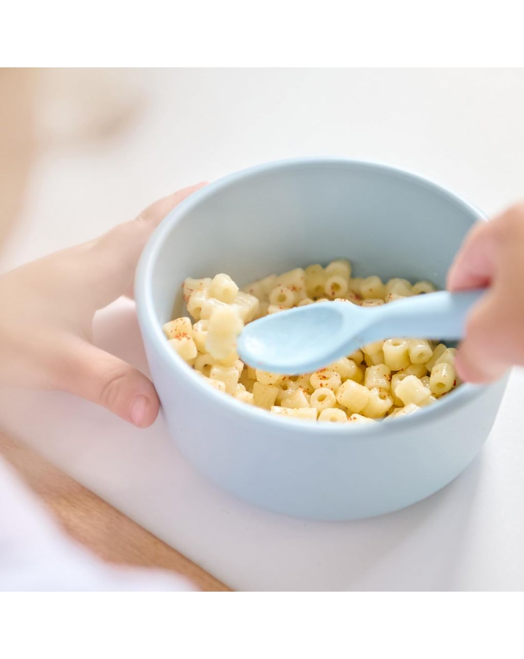 Minikoioi κουτάλια σιλικόνης scoopers 2τμχ 6m+ mineral blue/powder grey 0907-101140018 - MinikOiOi