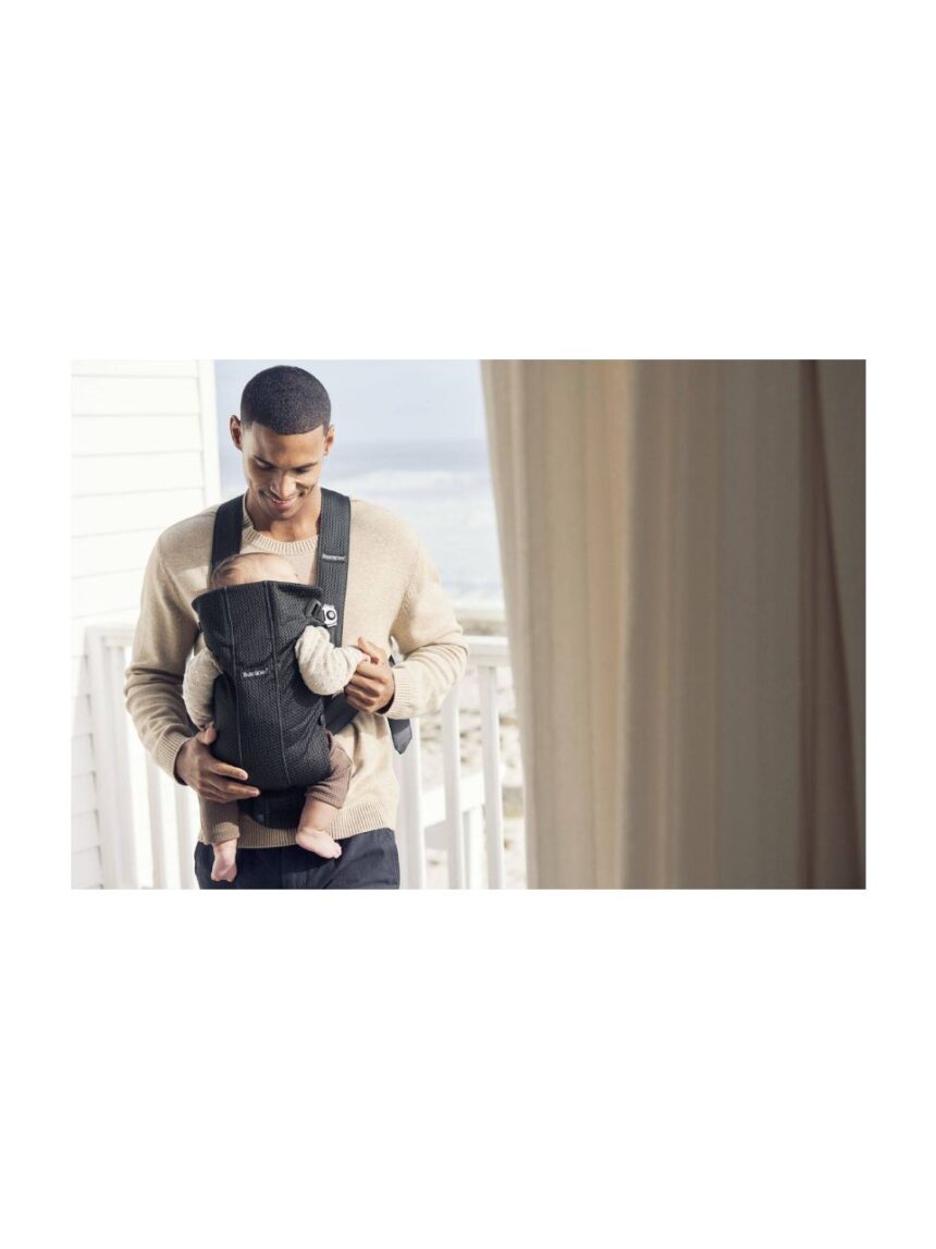 Babybjorn - μάρσιπος mini 3d mesh black - Baby Bjorn