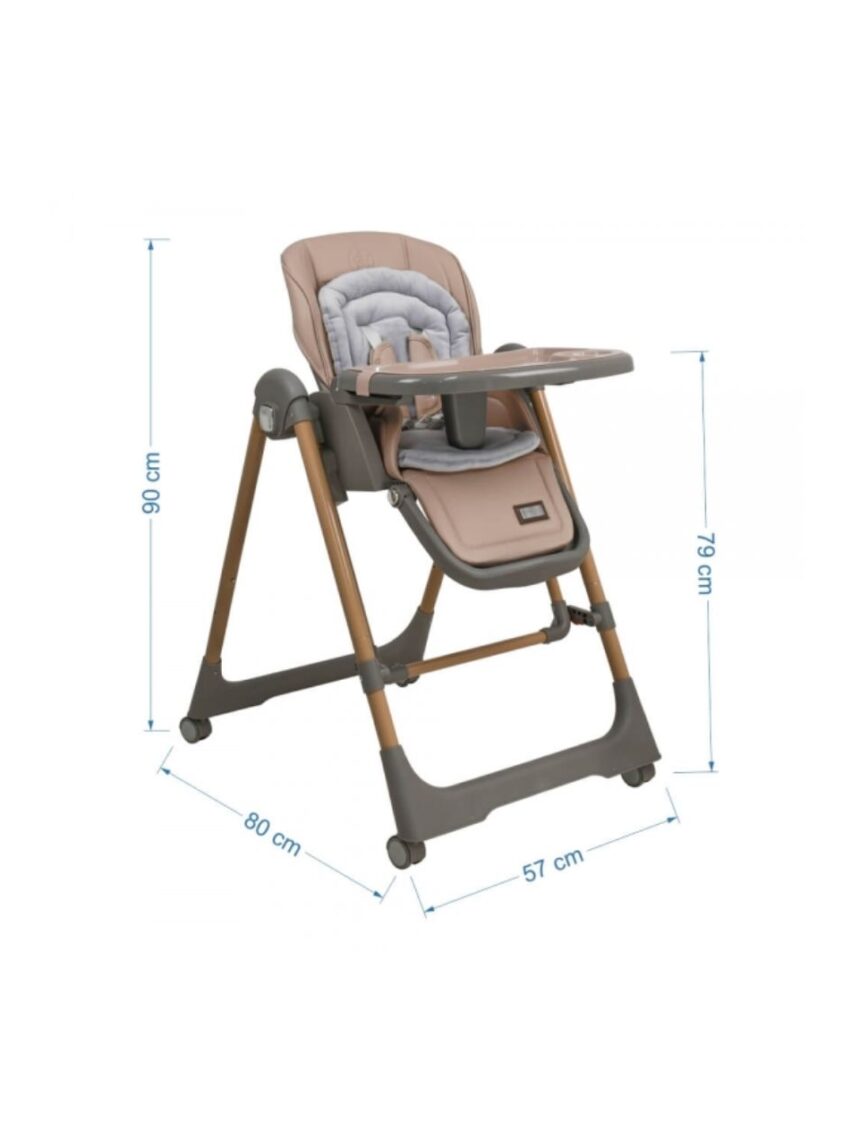 Bebe stars καρέκλα φαγητού-κούνια nuovo 2σε1 mocha 6m+, 867-182 - Bebe Stars