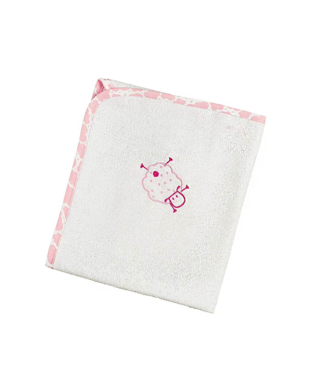 ο κόσμος του μωρού σελτεδάκι 60x80 cm πλαστικοποιημένης πετσέτας sheep ροζ 11291