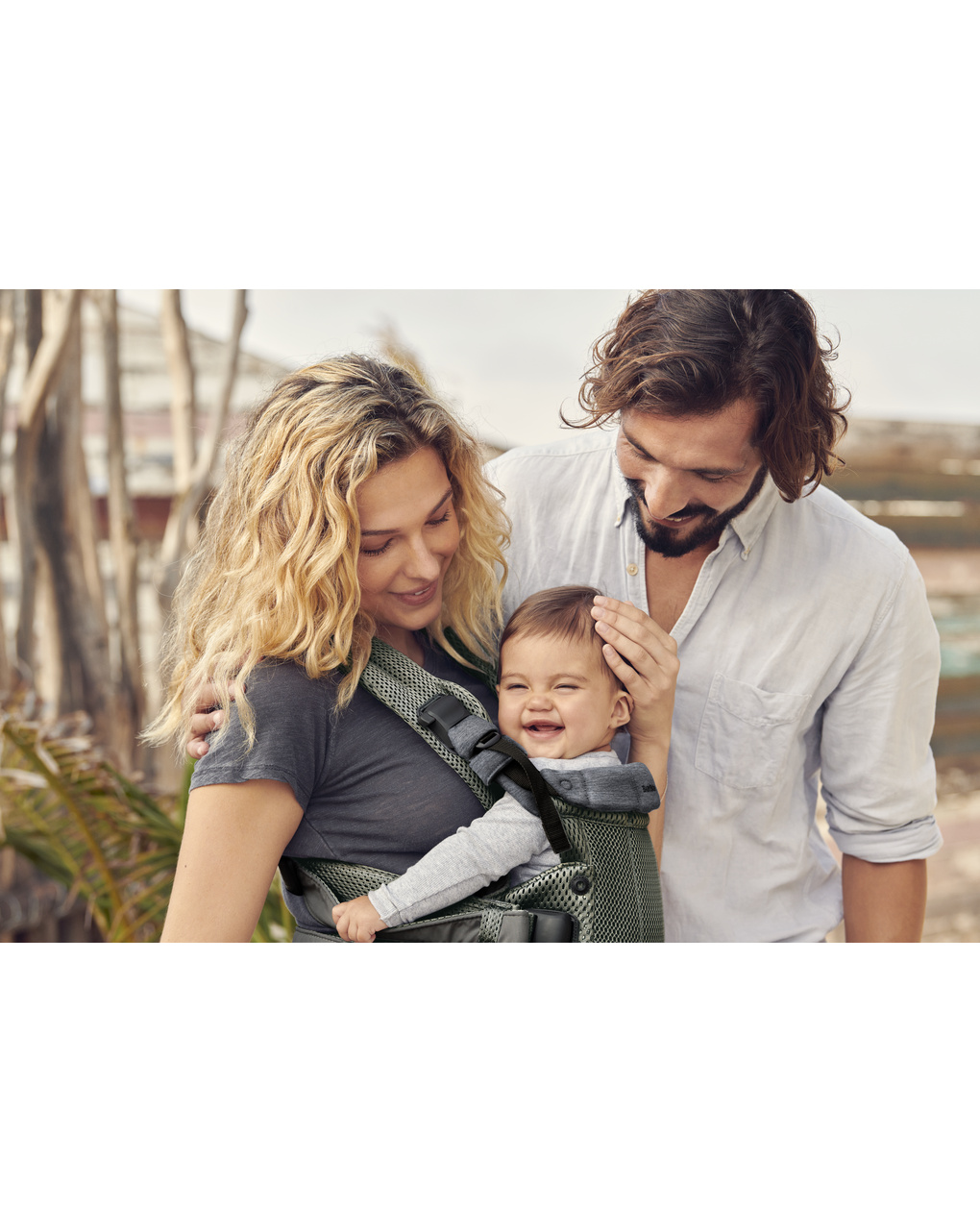 Babybjorn - μάρσιπος harmony 3d mesh, dark green - Baby Bjorn