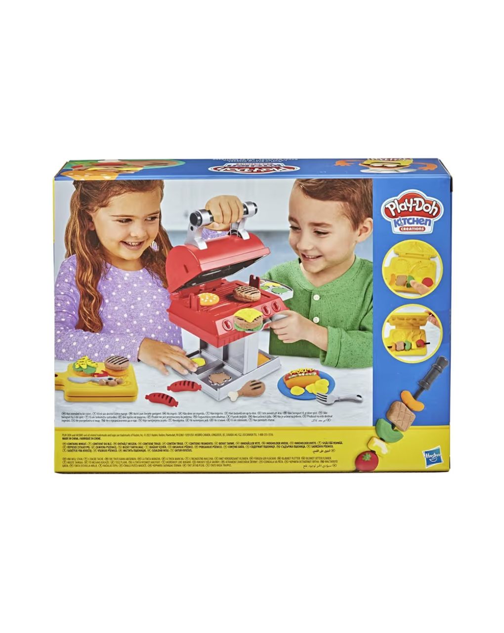 Play-doh kitchen creations grill n stamp playset, f0652 - Play-Doh